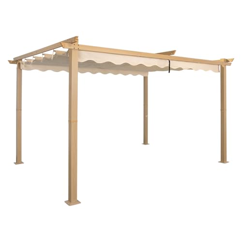 Angel Living 4 x 3m Pergola de Aluminio, Deslizante...