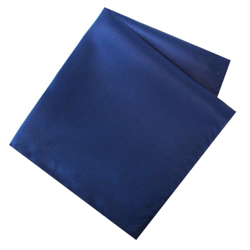 Image of LEONARDI Men's Solid Pocket Square | 30cm x 30cm | Smooth texture | Microfiber | Pack of 1 |