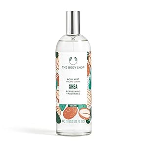 The Body Shop Shea Body Mist – Refreshes and Cools with a Sweet Nutty Scent – Vegan – 3.3 oz