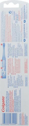 Image of Colgate Kids Battery Powered Toothbrush with Included AA Battery, Extra Soft Bristles, Flat-Laying Handle to Prevent Rolling, Unicorn Toothbrush, (Pack of 12)
