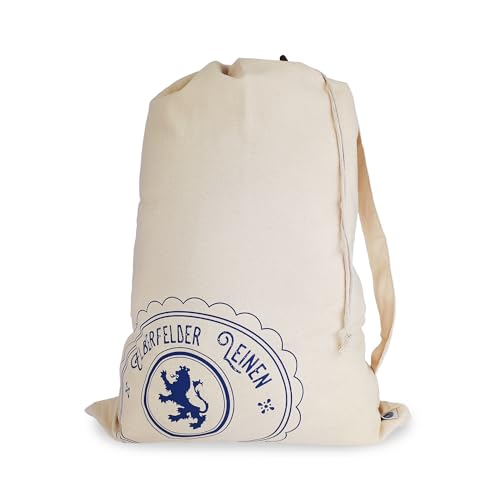 1 Wäschesack aus Baumwolle mit Kordelzug – Größe L 50 × 68 cm – Öko-Tex® Standard 100 – Elberfelder Leinen
