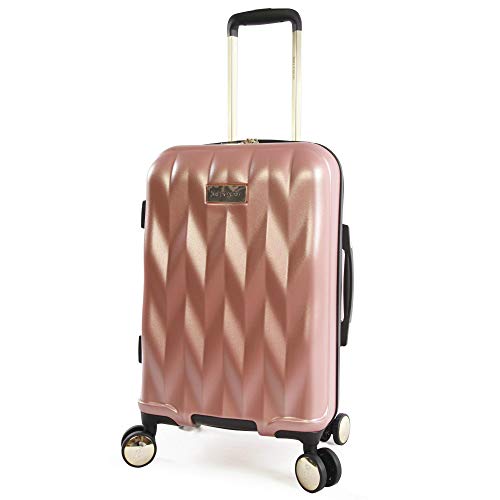 Juicy Couture Grace Spinner 53,3 cm - Valise de cabine rigide à 4 roues en noir élégant