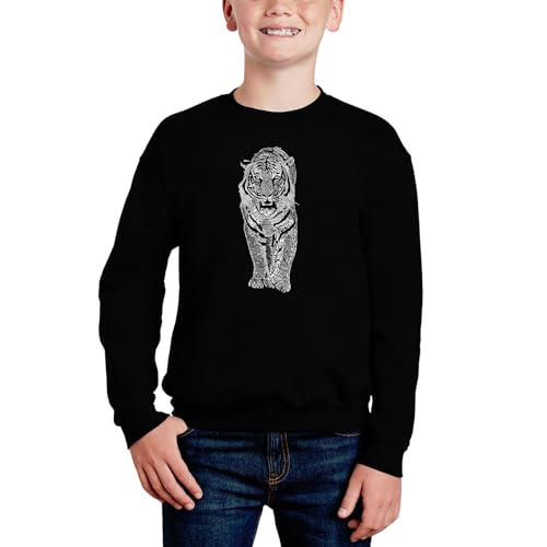 Tiger - Boy's Word Art Crewneck Sweatshirt