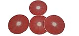 como hacer tapete individual Unicolor, Vintage Juego, Set 4 Tapetes Redondos, Manteles de Mesa Individuales, Tapetes Individuales Kit 4PCS, Tapetes Redondos 40x40cm 4UDS (Rojo)