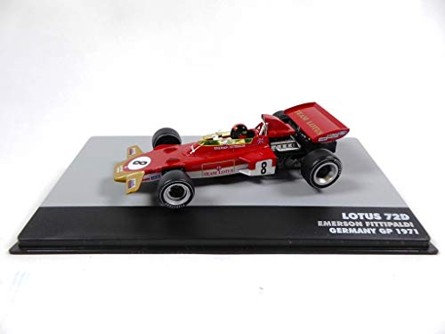 Carro a escala 1:43 Lotus 72D Emerson Fittipaldi 1971