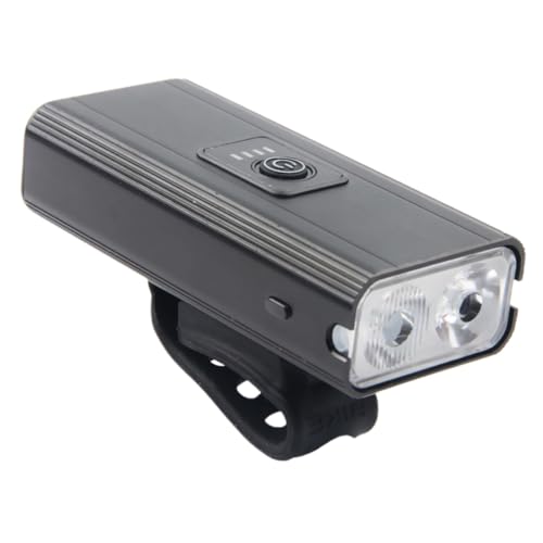 BESPORTBLE 1 Set Rechargeable Bike Light LED Front Headlight Side Safety Light Design Multiple Lighting Modes for Outdoor Night Riding