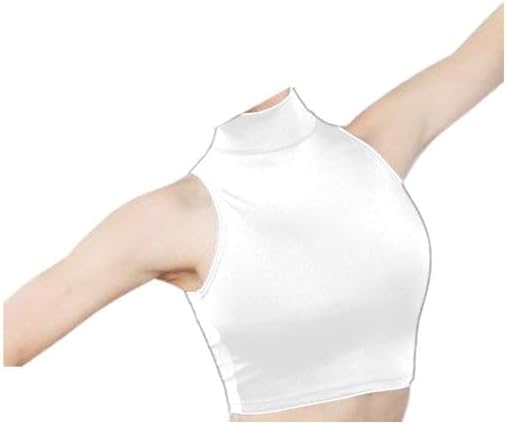 Prime fashions Haut court sans manches en nylon à col polo pour fille