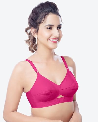 Image of Brida Kavya Xtrasoft Cotton Round Stitch Minimizer Bra - Full Coverage, Plus Size