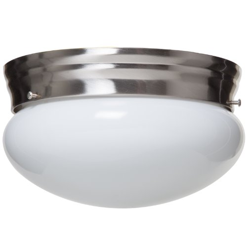 Boston Harbor F14Bb02-8005-Bn 9380254 Dimmable Round Ceiling Light Fixture, (2) 60/13 W Medium A19/Cfl Lamp, Brushed Nickel #TOP6