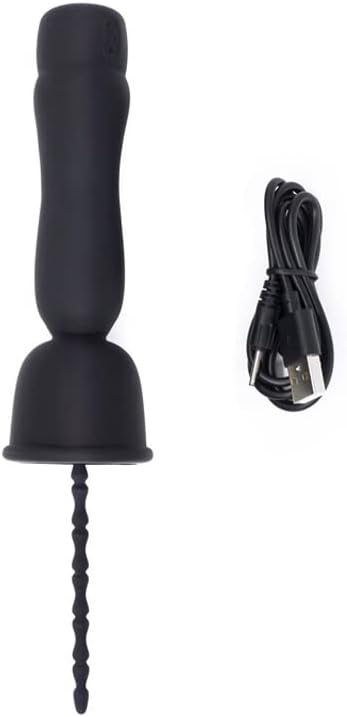 Miniatura 10 de Sonido vibratorio eléctrico de silicona para hombres, estimulación de uretra masculina para entrenamiento de pene (A)