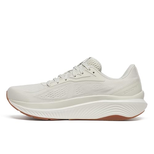 Saucony Echelon 10 - Tenis de correr para hombre, Birch/goma, 12 Wide