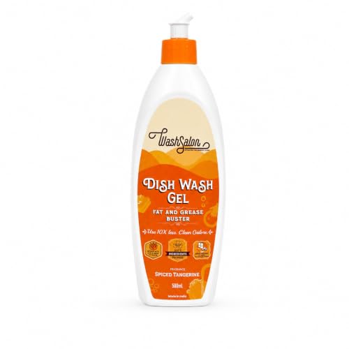 Image of Dishwash Liquid 500ml | 10X Concentrated Dishwashing Gel | Tough on Grease & Stains | Kitchen Utensil Cleaner | Gentle on Hands | Non-Toxic, No Added Colors
