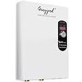 18KW Tankless Water Heater Electric, 240V On Demand Hot Water Heater Electric with LED Digital Display, Dual Protection of Electric Walls Instant Hot Water Heater for House Shower