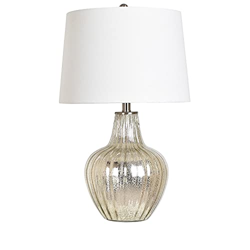 Crestview Collection ABS1369SNG 25"TH Glass TL, 1 PC UPS/ 2.07' Element Lighting, Silver Crestview Collection ABS1369SNG 25"TH Glass TL, 1 PC UPS/ 2.07' Element Lighting, Silver