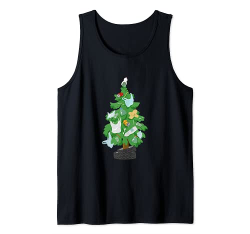 Environmental Friendly, Zero Waste Christmas Tree Tank Top