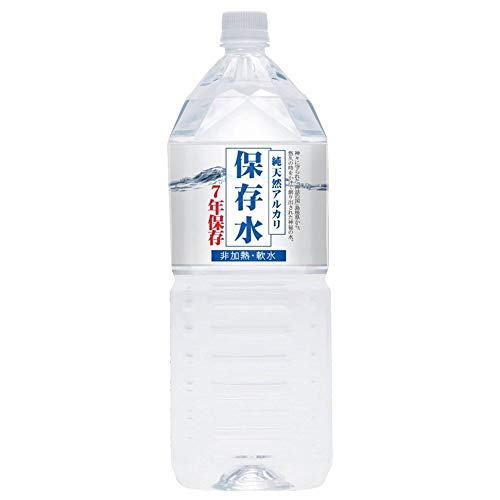 純天然アルカリ保存水 7年保存水 2L×6本(ケイ・エフ・ジー・島根県金城の天然水)