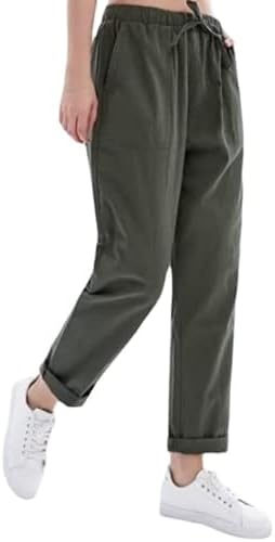 Leledoo Womens Pants Drawstring Elastic 
