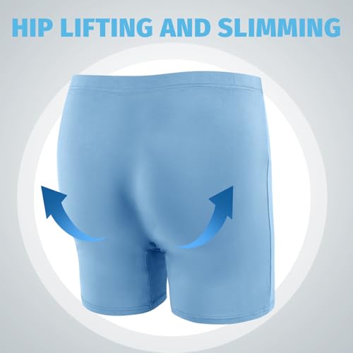 Men’s Boxer Briefs Men’s Plus Size Underwear, Breathable Soft Seamless, 4 Packs Big & Tall for Men's Underpants3