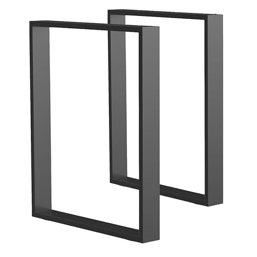 M.Pascual - Patas para Mesa de Comedor | Negro | 58x71cm | Rectangular | 2 Unidades