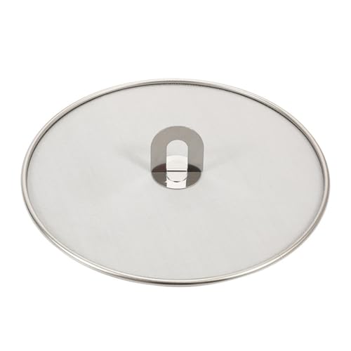 PRETYZOOM 33cm Coperchio Antischizzo in Acciaio Inox, Schermo Antispruzzo Per Padelle E Pentole, Facile Da Pulire E Resistente