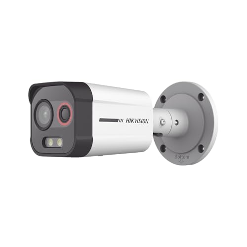 Hikvision Cámara de Red térmica y a Color Bullet. Doble Lente. 4MP DS-2TD2608-2/QA