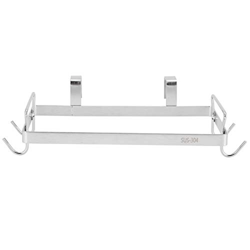 Floatant EU Eingebauter Kücheneimer Edelstahl Müllsack Rack Tragbare Schranktür Hängen Müllsack Halter Küchenutensilien Cover