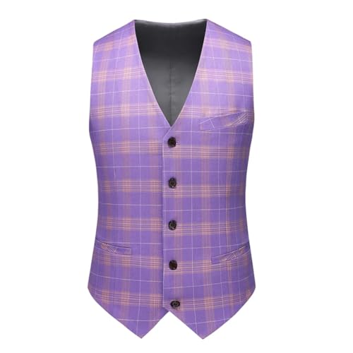 Men Boutique Business Plaid Striped Suit Vest Pants 3 Pcs Set Casual Dress Blazers Jacket Coat Trosers4