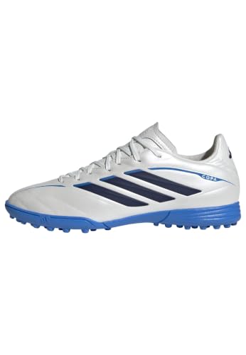 adidas Mixte Enfant Copa Pure Iv League Turf Football Kids Shoes, Zero met./Dark Blue/Lucid Ray Blue, 37 1/3 EU
