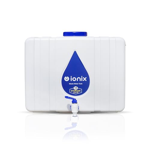 Image of IONIX RO Waste Water Storage Tank 18L - Wall-Mountable, Food-Grade HDPE Plastic, Translucent Design, Easy to Connect with All Ro purifiers /Air Conditioners /Other Sources