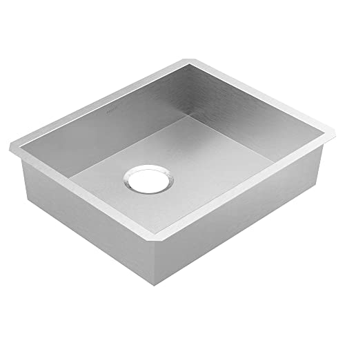 Moen Prep 18-Gauge Stainless Steel Undermount 22" x 18" Single Bowl Kitchen Sink with Rear Drain, GS18186B