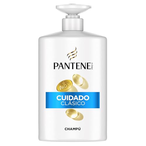 Pantene Pro-V Classic Clean Champú 1000ml con Dispensador para Pelo Normal y Mixto. Protege Enlaces Capilares. Sin Aceites Minerales ni Colorantes