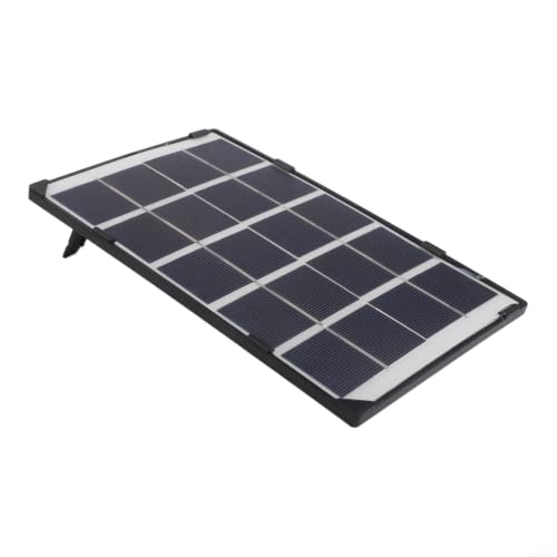 Panel solar portátil, cargador de banco de 5 V, cargador de panel solar USB de 6 W 5 V, banco solar de polisilicio portátil para teléfonos móviles, caravanas, barcos, camping e iluminación