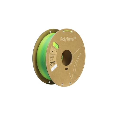 Image of Polymaker Matte PLA Filament 1.75mm Summer, Green Multicolor Gradient, 1kg - PolyTerra 1.75 PLA Filament