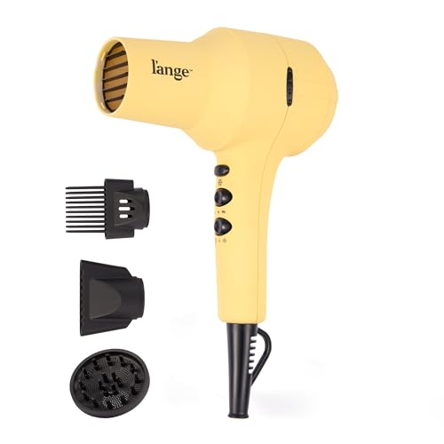 L'ANGE HAIR PowerStyle Turbo Ionic Hair Dryer | 1875 Watt Professional Blow Dryer with Diffuser & Concentrator | Multiple Heat & Speed Settings for Fast Drying | Salon-Grade Styling Tools, Yellow - image 1
