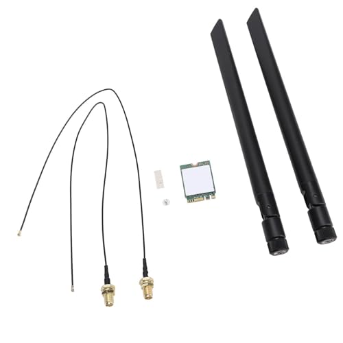 LICAEVEY 8265NGW M.2 WiFi Card for PC - AC 1200Mbps Dual Band (2.4GHz/5GHz) Wireless Network Card with Bluetooth 4.2, Compatible Wins 10/8/7 (External Antennae)