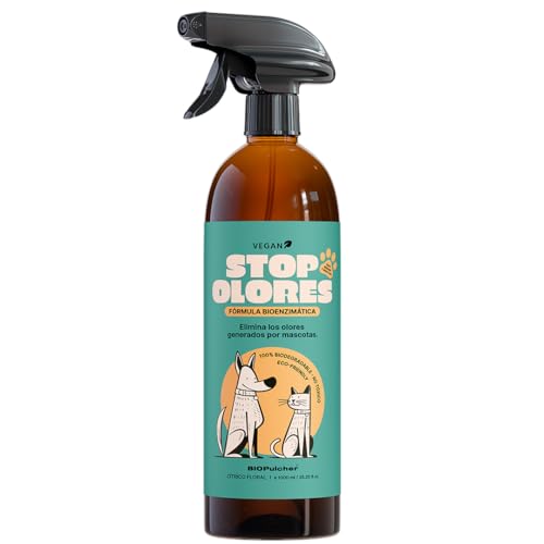 Eliminador de olores MASCOTAS vegano y bioenzimático. Sofás,...
