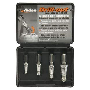 Alden 4017P 4pc Drillout® Broken Bolt Extractor Kit