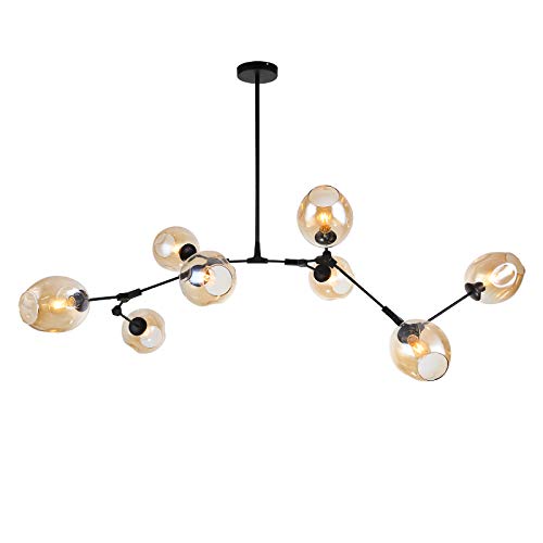 Lustre Spoutnik E26 résout le manque de luminosité grand salon suspension réglable