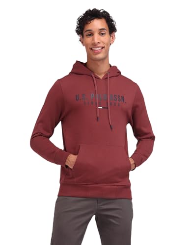 Image of U.S. Polo ASSN. Knitted Regular Fit Sweatshirt for Man - 100% Cotton, Full Sleeves Men Sweatshirts
