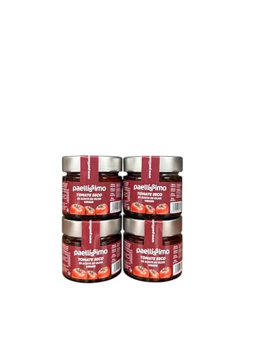 Paellissimo – Tomate Seco en Aceite de Oliva Virgen - 4 Tarros de 170gr.