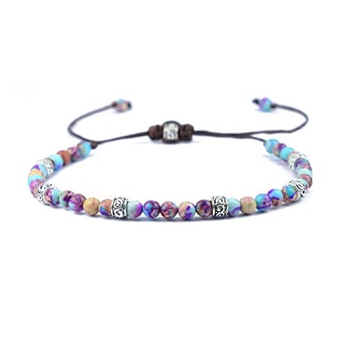 ZOSOJONA Boho Handmade Natural Stone Wrap Bracelets Turquoises Crystal Beads Bracelet Jewelry