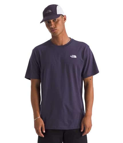 The North Face Men's Evolution Simple Dome Short-Sleeve Tee (Standard & Big Size) - Logo Graphic Tee, Cotton Fabric, Endless Dusk, Large