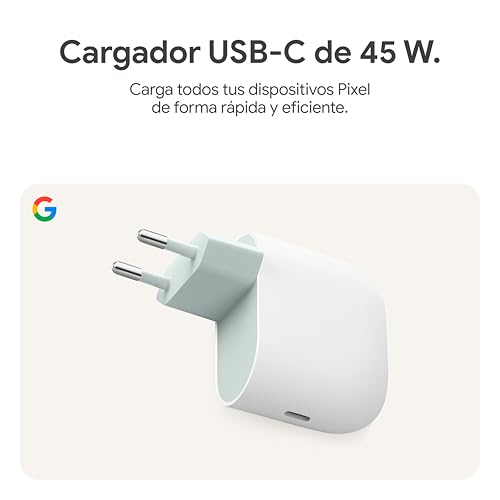 Miniatura 4 de Cargador USB-C de 45 W de Google - Cargador de teléfono Pixel de Carga rápida - Compatible con los Productos de Creado por Google y Otros Dispositivos USB-C® - Nieve