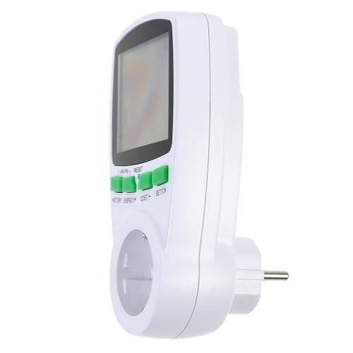 GETAJGHSD Tester Digitale e Consumo Elettrico con Display LCD Misuratore Volt Intelligente Facile Installazione e Misurazione