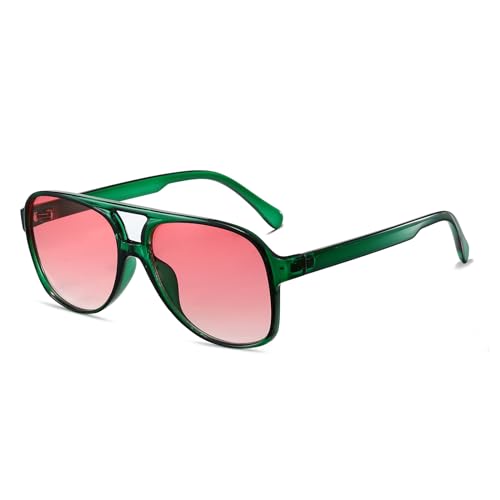 Image of Freckles Mark Vintage Retro 70s Sunglasses for Women Men Classic Large Square Aviator Trendy Glasses