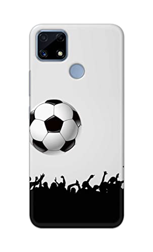 Image of Printed Hard Back Cover Case for Realme Narzo 30A Back Cover (Football Icon) -1302