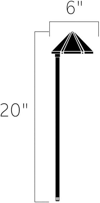 Kichler 15815AZT LED Side Mount Low Voltage Landscape Path and Spread Light, Textured Architectural Bronze