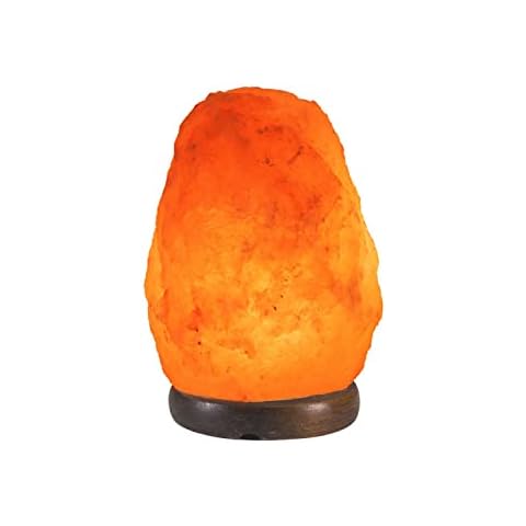 BEPER P201UTP100 Himalayan Salt Lamp, Natural, Handmade, Wooden base, Reduces Stress, Purifies the Air , Pink Cover
