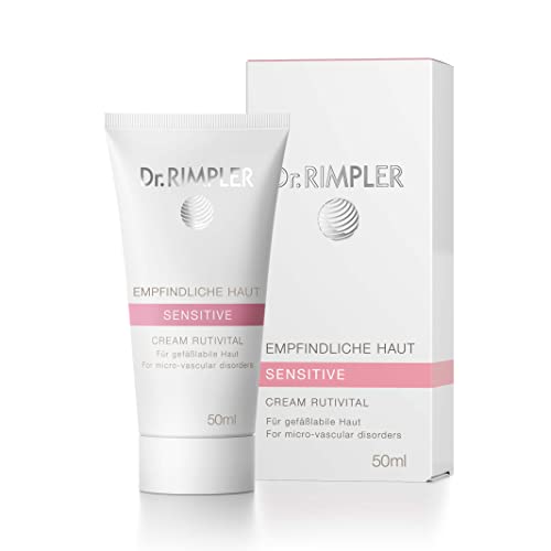 Dr. Rimpler Sensitive Gesichtscreme gegen Couperose I SOS-Creme bei trockener gereizter Haut I Feuchtigkeits-Serum "Rutivital", 50ml Cover