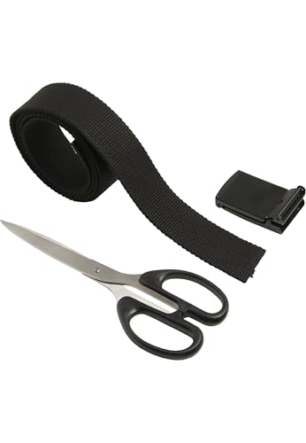 Urban Classics Canvas Belt – Unisex Gürtel aus robustem Polyester mit Metallkoppelschnalle, individuell kürzbar & verstellbar, ideal für Jeans, Cargo & Streetwear Looks